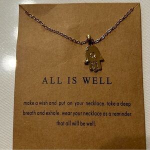 "All Is Well" energy necklace